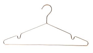 Quality Polished Ultra Thin Chrome Wire Hangers , Anti Fading Chrome Metal Hangers wholesale