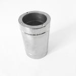 Length 300mm Straight 6 Inch Insulated Chimney Pipe , Wood Stove Double Wall