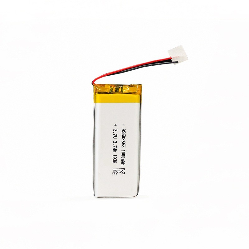 PL602663 1000mAh 3.7 V Small Lipo Battery Overcharge Protection