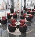 Solid Wood Hotel Restaurant Furniture Coffee Table Sets Creative Lobby