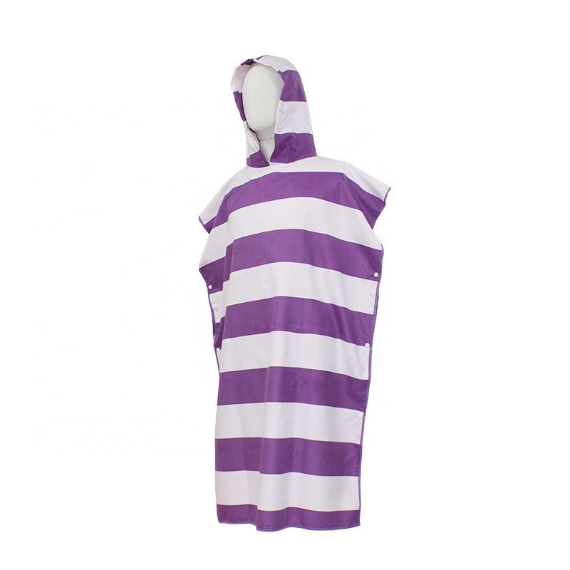 Customized Hooded Changing Microfiber Poncho Towel For Adults