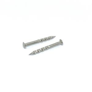 Quality Checkered Oval Head SUS304 Twist Shank Nails 3.75X42MM Size wholesale