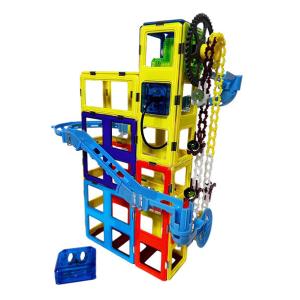 Quality Kids Toy Magnetic Tile Track Assembly Puzzle Building Blocks For 3 Years + wholesale