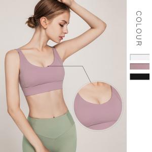 Quality ODM Womens Sports Bra For Active Wear Nylon Yoga Crop Top Gym Workout Underwear wholesale
