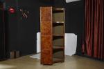 living room Home Office Bookcase Genuine Leather Coner Plywood Frame With