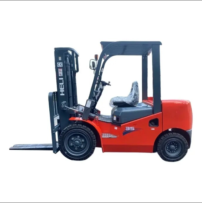 Heli New Powered Diesel Forklift 1.5 3 3 Ton 5 8 Ton 8 10 Ton With Bucket Glass Cab Rough Terrain Forklift