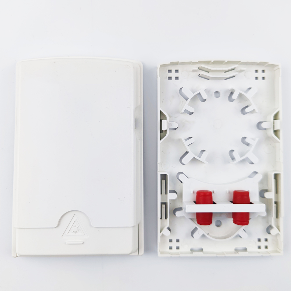 FTTH Applications 2 Cores Plastic Fiber Optic Faceplate Socket Panel 131*84*24 ABS/PC