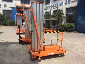 Quality Orange Aerial Work Platform Electric Hydraulic Indoor Boom Lift 6m Height wholesale
