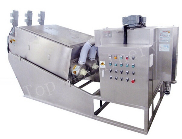 Stainless Steel 304/316 Multi-Plate Screw Press Sludge Dewatering Equipment for ETP