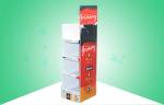 Heavy-duty 4 Sheves Pop Cardboard Display Stands Promoting Beer Drinks etc
