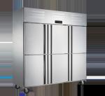 2000L Six Door Commercial Kitchen Freezer Food Grade Dual Temperature Refrigerat