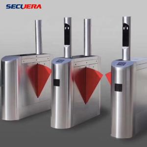 Quality Face Recognition Pedestrian Control Electronic Flap Barrier Gate/ Acrylic Counter Turnstiles wholesale