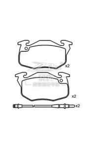 Quality Toyota Ceramic Front Rear Brake Pad Set With 04465-35290 ACT1210 D1210 wholesale