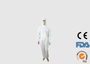 Quality Anti Static Throw Away Overalls For Pharmaceutical Factory / Laboratory wholesale