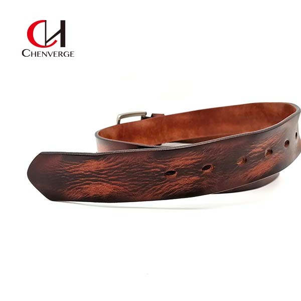 Durable Mens Genuine Leather Belt Width 3.8cm Antiwear Multipurpose