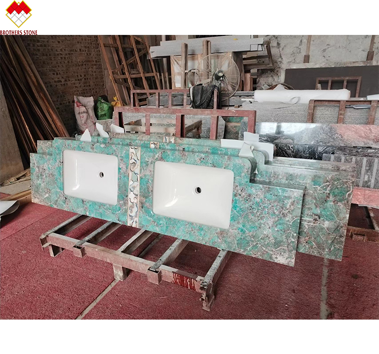 Big Slab Multicolor verde guatemala Green Marble Dinner Table Coffee Table For Villa
