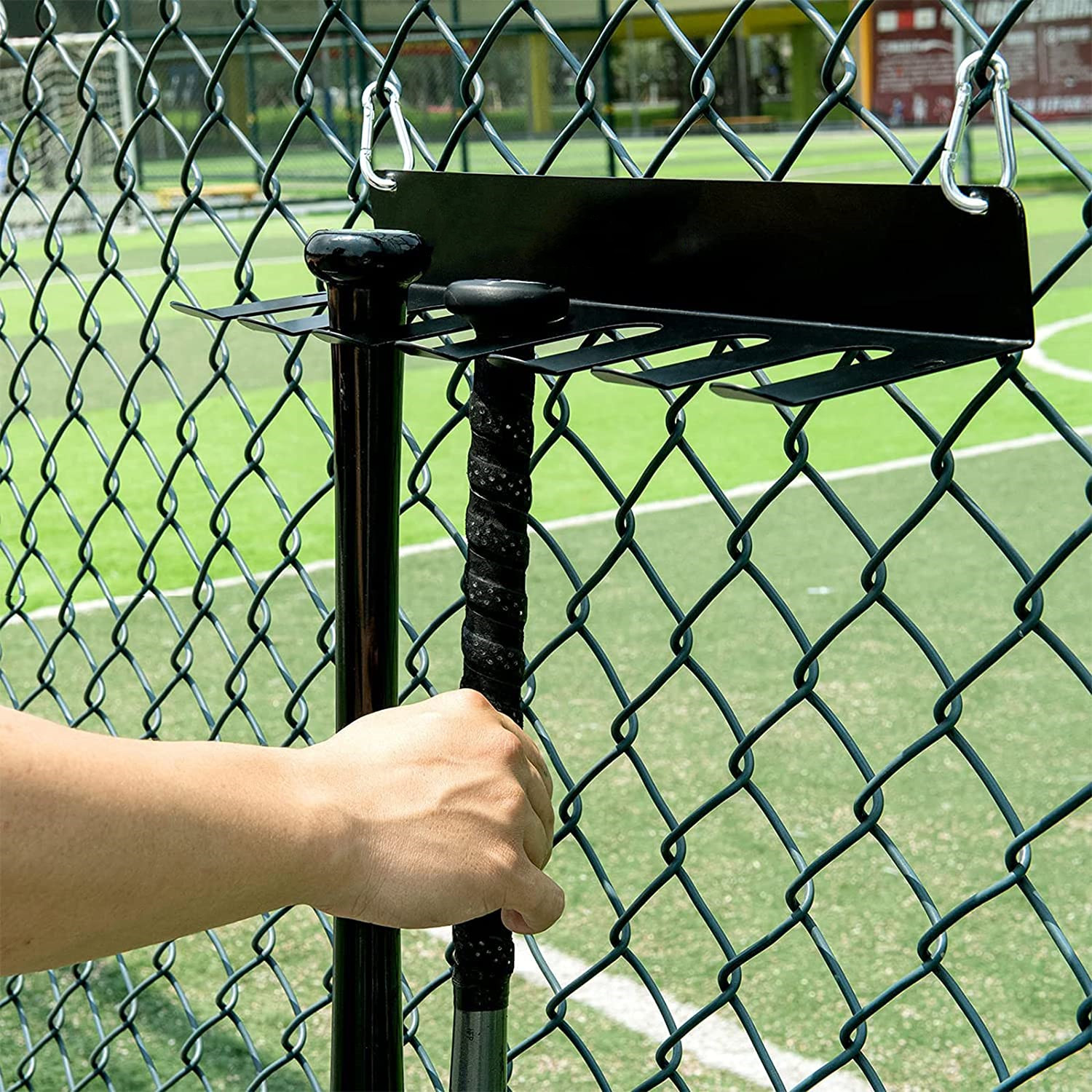 16 Bat Metal Baseball Bat Rack Holder for Wall Mount Sports Equipment Storage