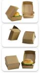 Food grade fast food burger Kraft paper box wholesale custom burger packaging