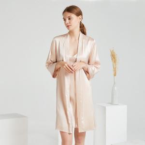 Quality Silk Pajama Set Sleep Wear Luxury Woman 100% Silk Pajamas Two Pieces wholesale