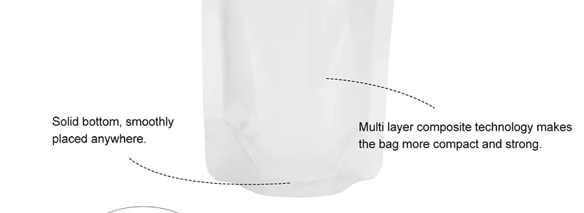 Reusable High Quality Food Handle Pouch Retort Bag Aluminum Foil Juice Liquid Stand Up Pouch