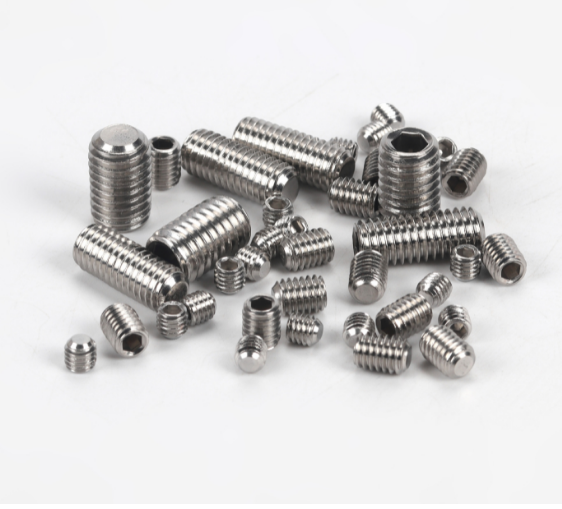Pan Head Hexagon Allen Screw Flat Point OEM Brass Stainless Steel Hollow Screws with Custom Nylon Tip and Plain Finish