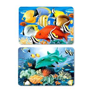 Quality Plastic Colorful 3d Printing Place Mat Lenticular Flip For Kitchen Table wholesale