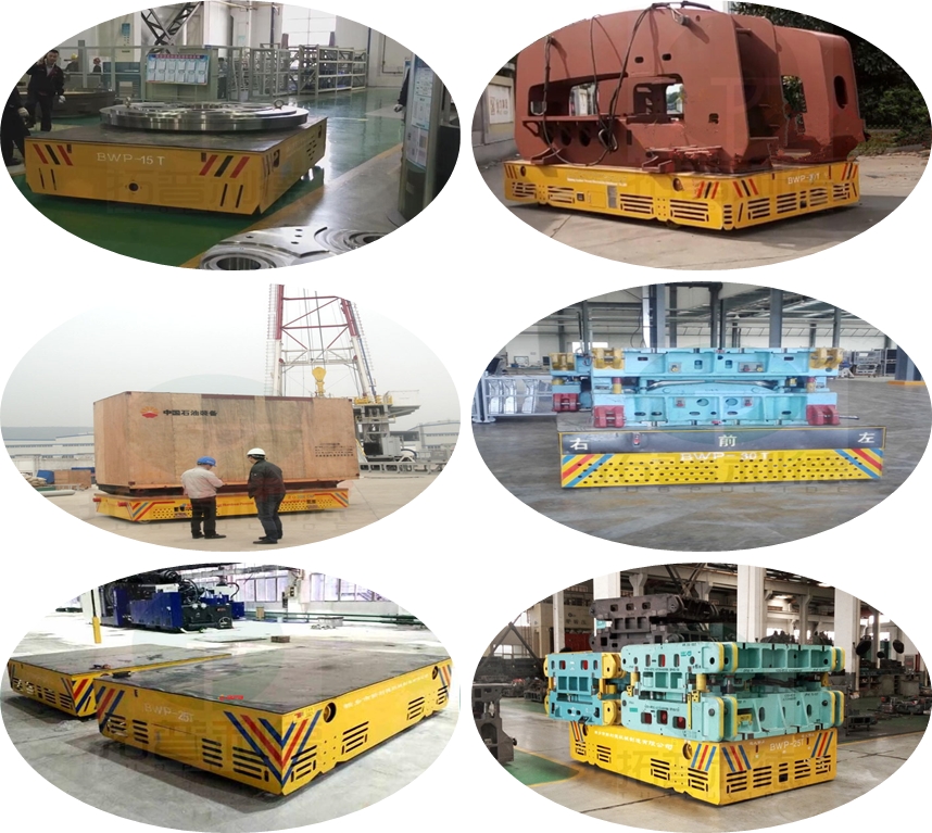 30 ton trackless flat transport cart