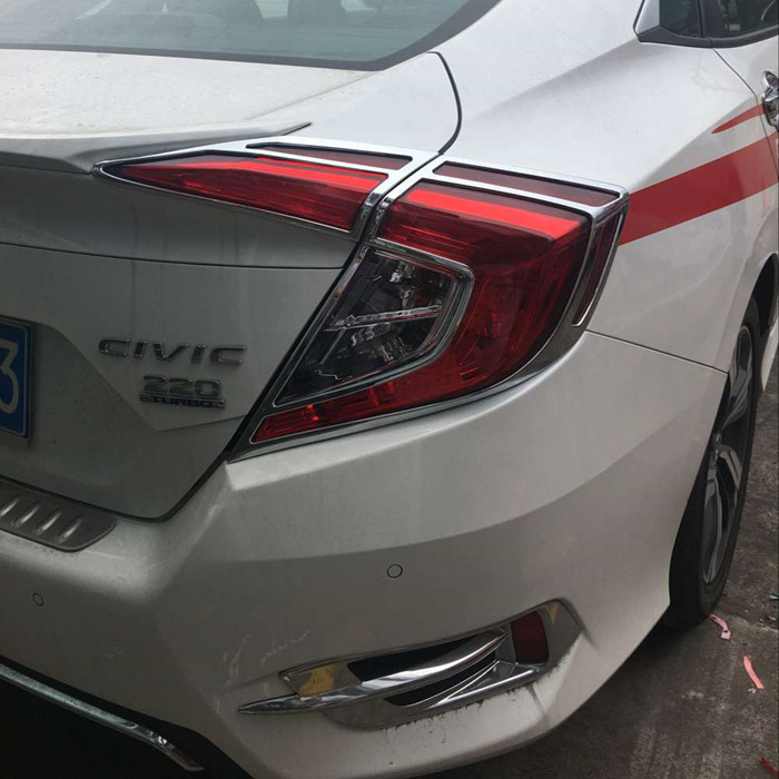 HONDA All CIVIC 2016 Tail Lamp Molding , Chromed Taillight Frame