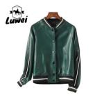 Plus Size Stand Collar Leather Motorcyclejaqueta Windcheater Utility Outdoor