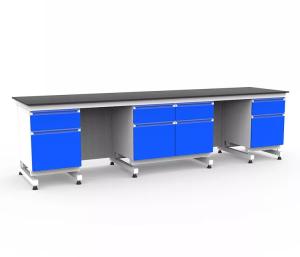 Quality Epoxy Resin Coating Lab Bench Work Dental Steel Science Lab Workbenches wholesale