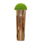 304 customized stainless steel shiny silver golden flower pots&planters