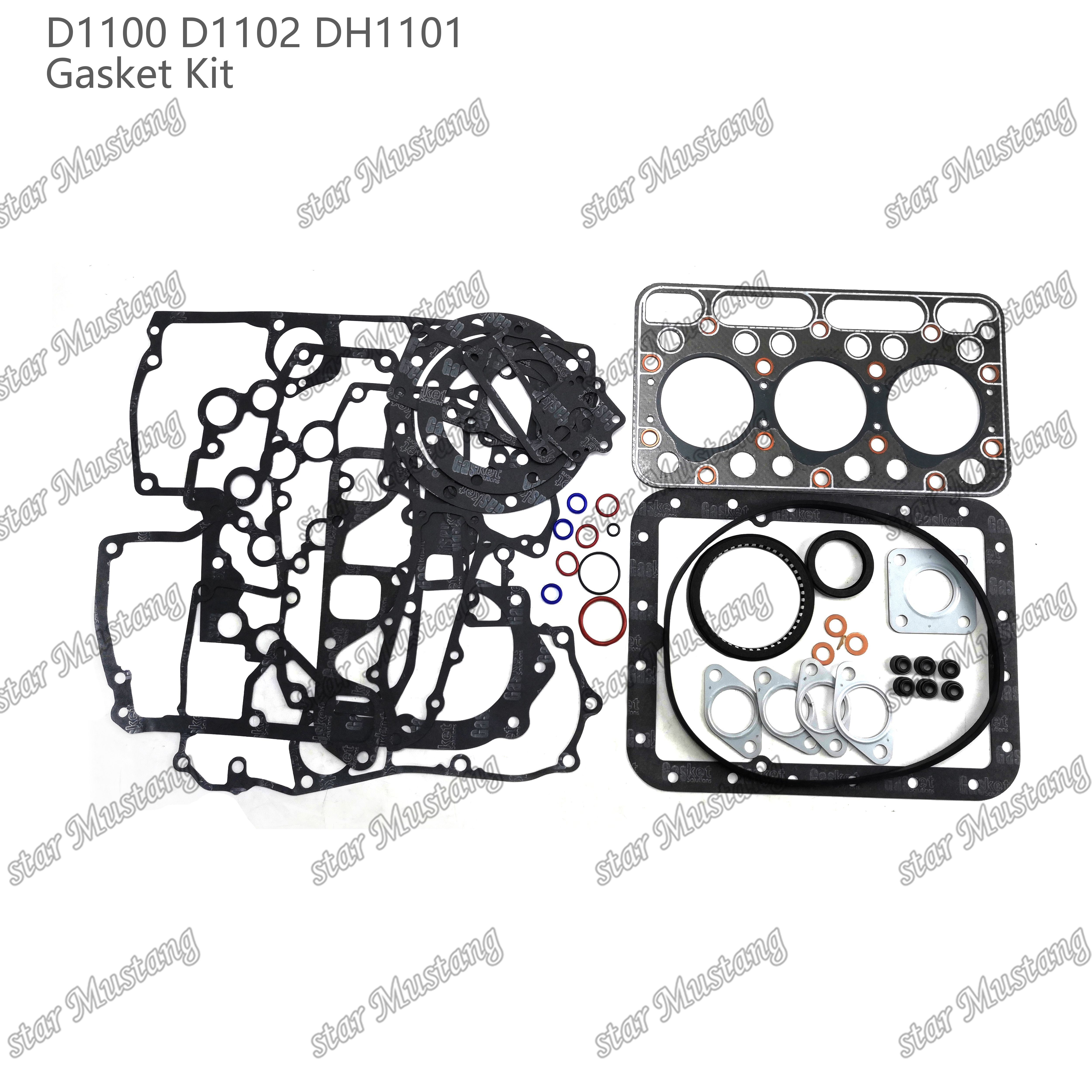 D1100 D1102 DH1101 Full Gasket Set Head Gasket 15354-03310 Upper 07916-24345 Lower 07916-24980 Suitable For Kubota