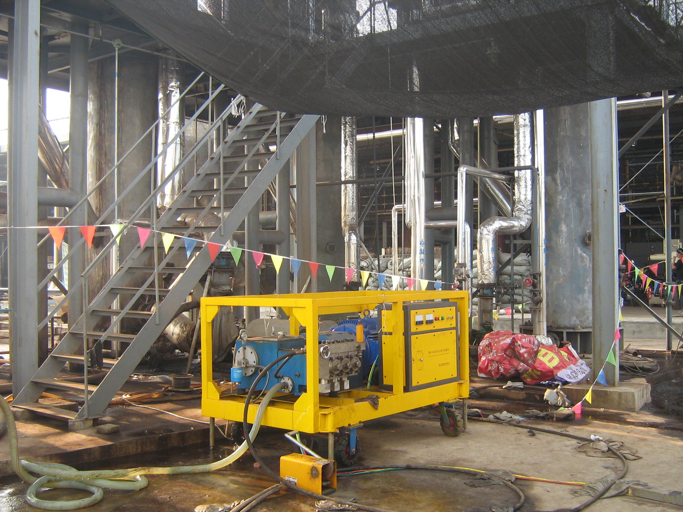 Industrial High Pressure Washers 75KW High Pressure Hydro Jet Pump For Candy Plant
