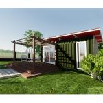 Sandwich Panel Detachable Container House Prefabricated Container Expandable