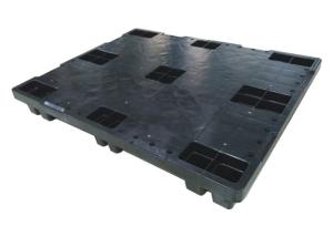 Quality Square Shape Black Plastic Pallets , Injection - Molded Plastic Export Pallets wholesale