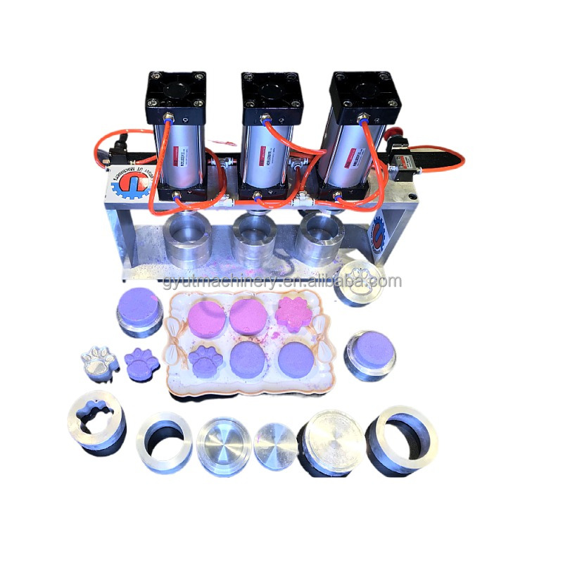 Handmade Bath Salt Ball Making Machine with Salt Powder Raw Material and Various Molds