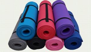 Quality Extra thickness pilates NBR Yoga Mats with strap wholesale