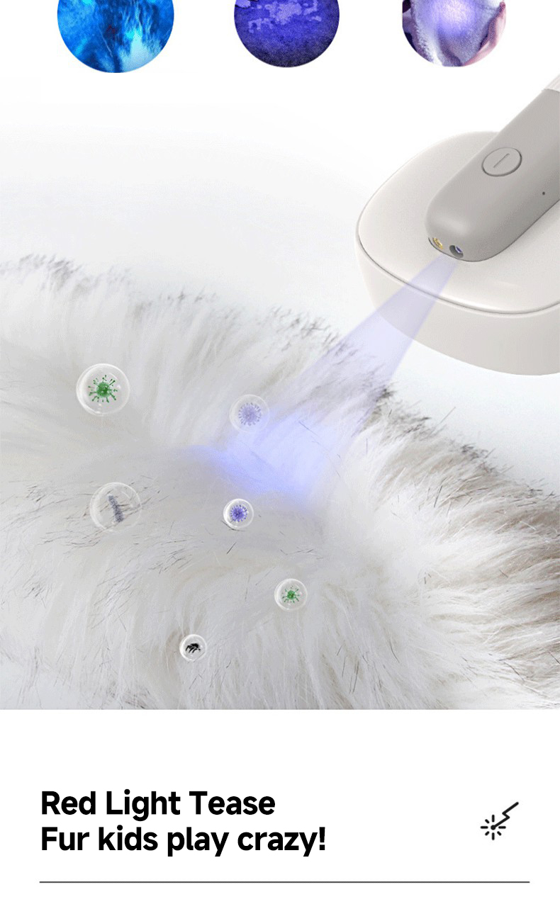 Pet Brush Cats Dogs ABS TPR Grooming Products Multifunctional Brush UV Light