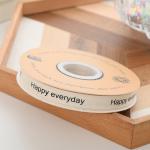 13mm Logo Cotton Ribbon Literary Fresh Flower Bouquet Cake Decoration Gift Box