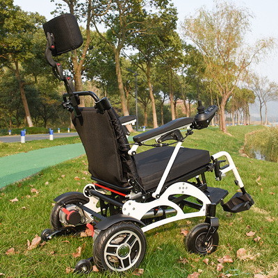 Portable Aluminum Alloy Collapsible Wheelchair With Lamp