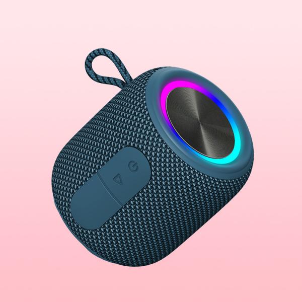Cheap IPX7 Waterproof Bluetooth Shower Speaker With Microphone 5W Output With 1200 MAh Battery for sale