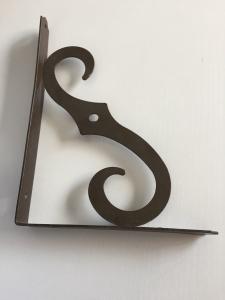 Quality Black Brown Designer Cast Iron Wall Brackets Room Wall Support Steel Reinforced wholesale