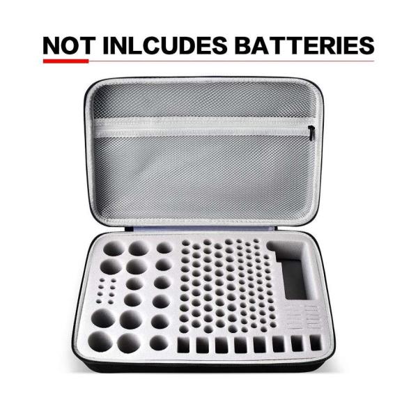 Cheap zipper EVA 140 battery Storage Organizer With Tester for sale