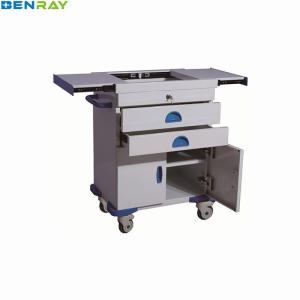 Quality Steel Emergency Hospital Medication Trolley 660 X 410 X 850mm wholesale