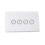 US 1 2 3 Gang Home Automation Light Switches 1800w 120*72*34 Mm 50Hz~60Hz