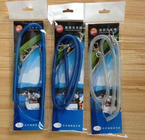 Single opp packing for each fishing coil lanyard popular fishing leash accessory