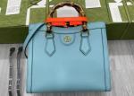 DIANA 27cm Length Bamboo Tote Bag Elegant Temperament Cross Body
