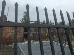 Customized Black Zinc Steel Metal Garrison Fence Panels Maintenance Free
