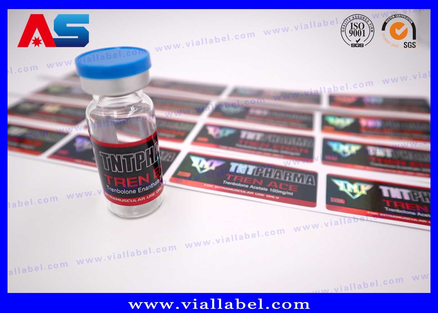 CMYK Peptide Vial Labels For Medicine Glass Bottle Sticker Printing Factory Waterproof Strong Adhesive