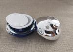 Durable Clear Acrylic Storage Jars Royal Blue Color For Facial Cream